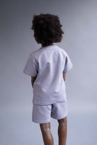 Basic crewneck t-shirt for kids in soft cotton with a classic fit