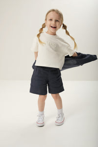 Linen short shorts for kids, offering a lightweight and breathable option for hot days