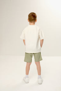 Linen shorts for kids, offering a lightweight and breathable option for warm weather